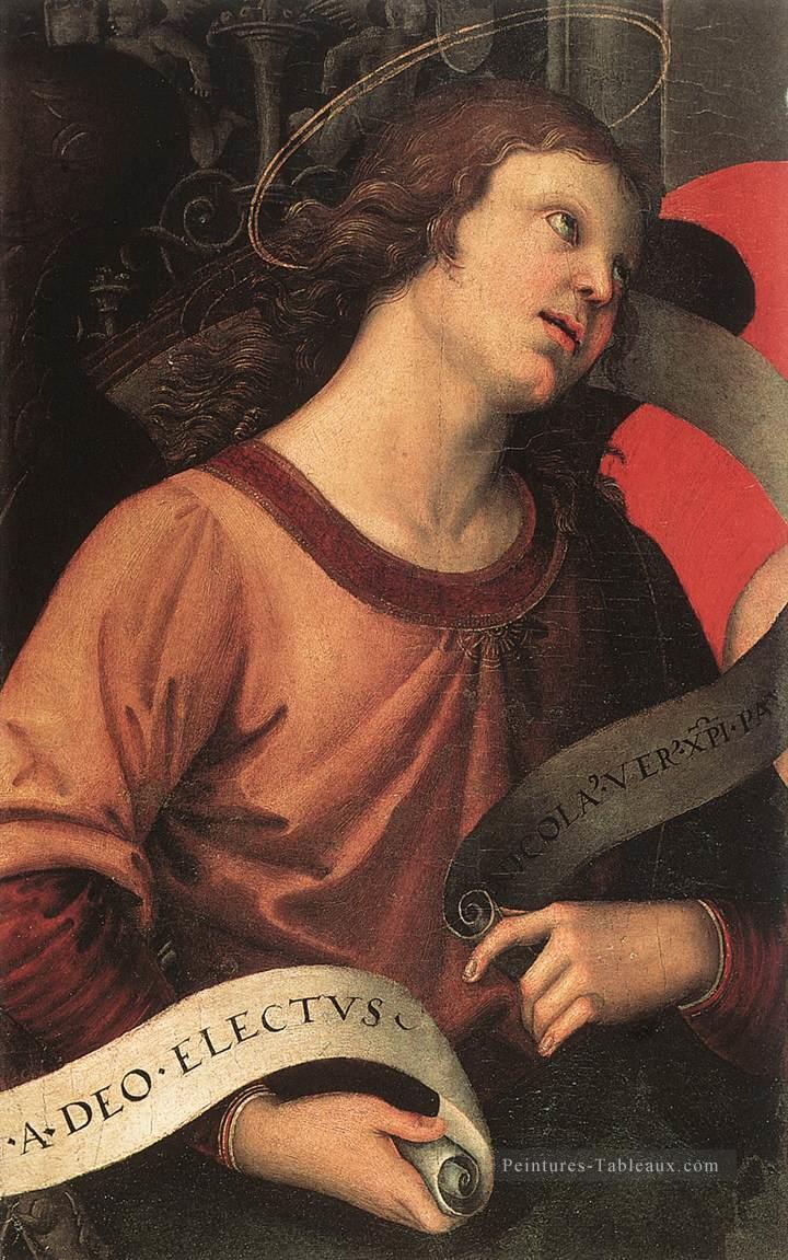 Fragment d’ange du retable Baronci Renaissance Raphaël Peintures à l'huile